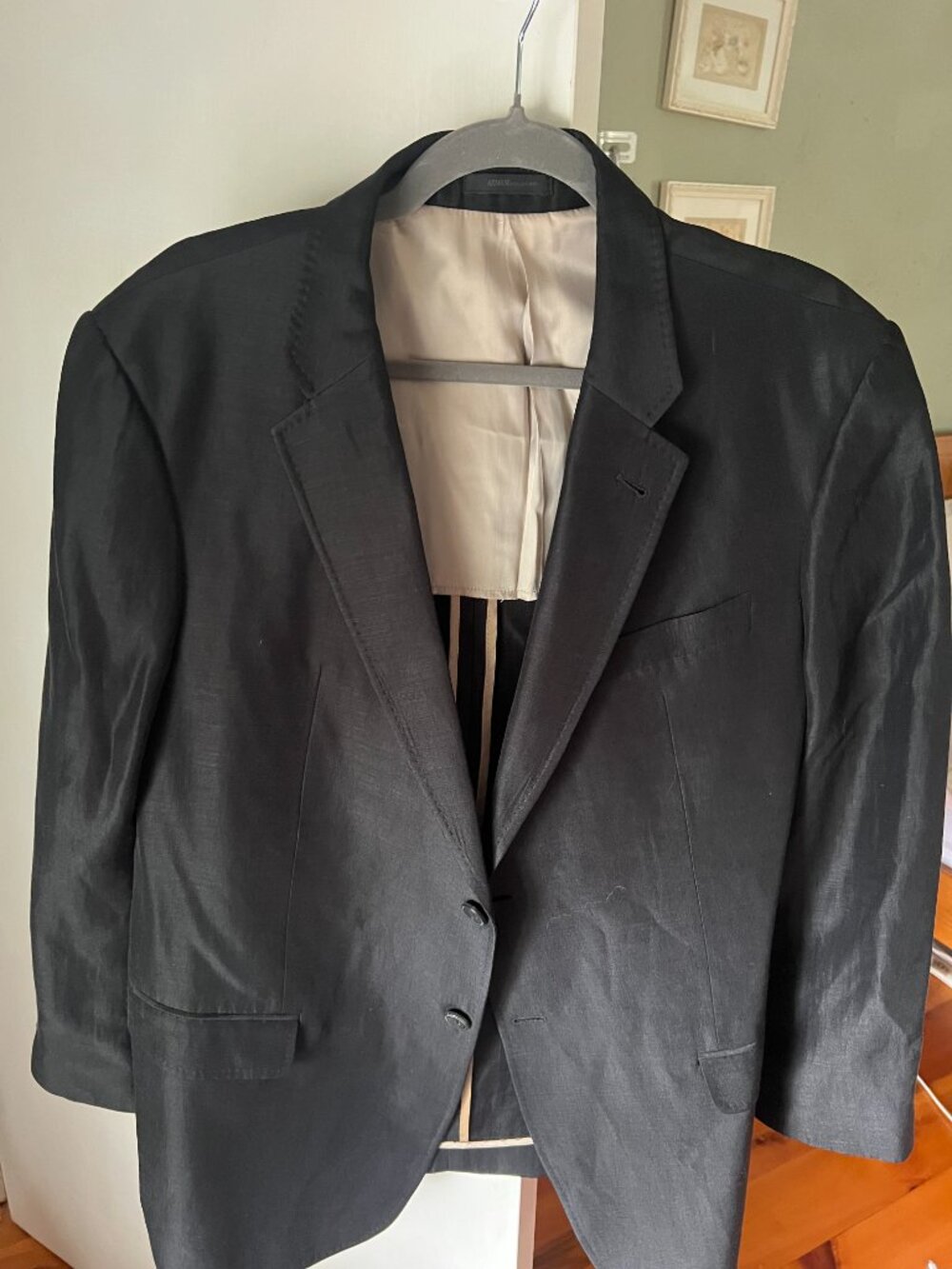 Armani Collezione Mens Satin Blazer